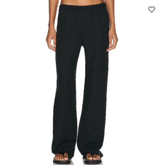 Enza Costa Twill Everywhere Pant Tencel Linen Cotton Pull On Elastic Waist Black - Picture 2 of 5